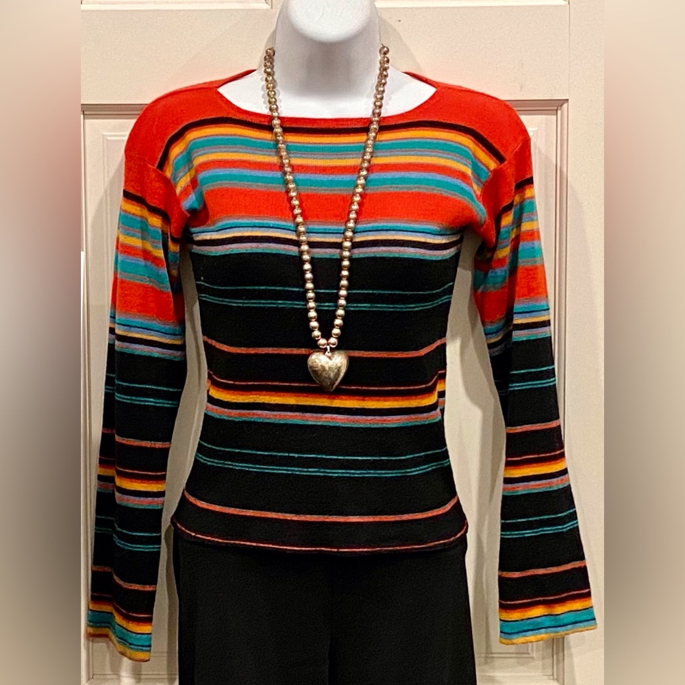 Large Silver Heart With A String Of Silver Balls … - image 2